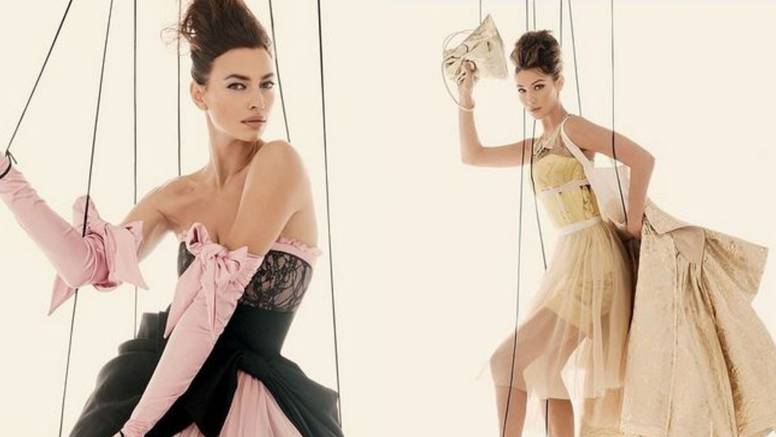 Irina Shayk i Bella Hadid glume lutkice u Moschino haljinama