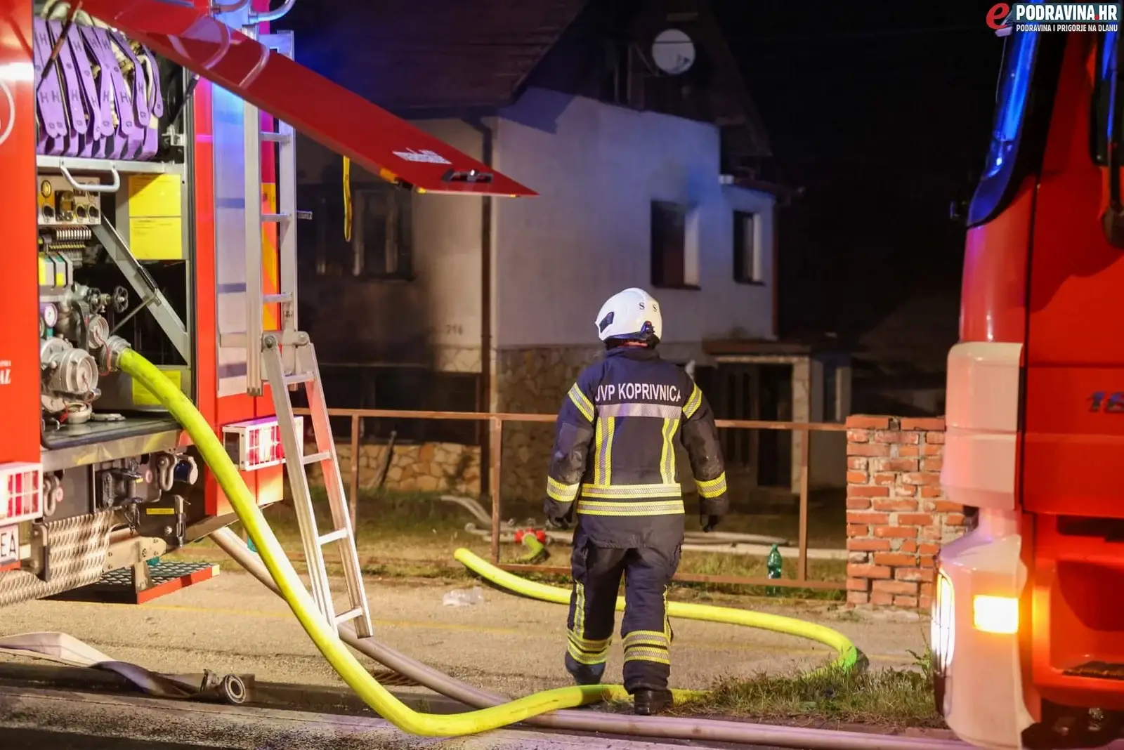 FOTO Gorjela kuća u Koprivnici