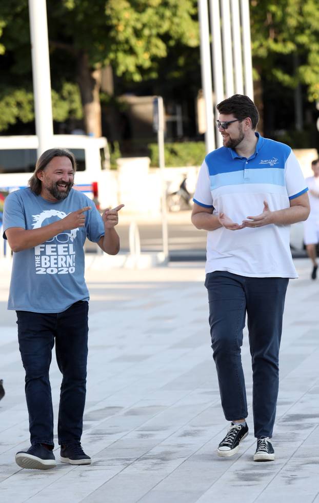 Peđa Grbin i Sabina Glasovac na stranačkom druženju u Šibeniku