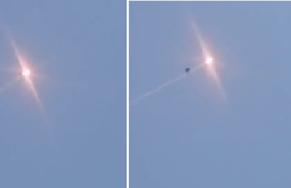 Navodna snimka borbe: Mig 29 protiv ruskog drona kamikaze. Ukrajinski pilot se katapultirao
