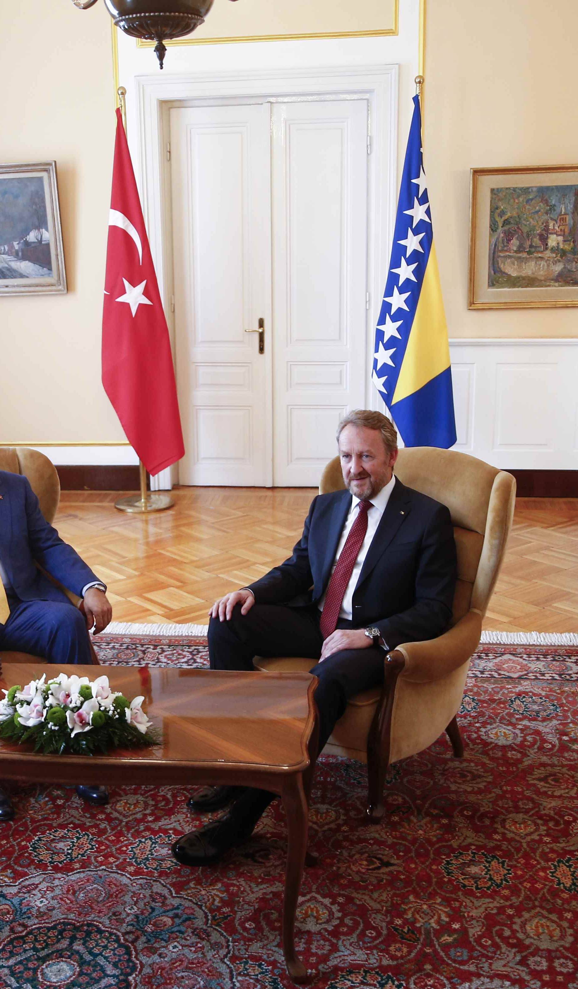 Turkish President Erdogan meets with Chairman of the Tripartite Presidency of Bosnia and Herzegovina Izetbegovic in Sarajevo