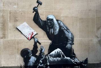 New Banksy Mural on the Royal Courts of Justice