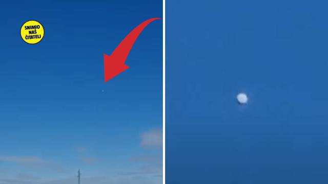 VIDEO 'Snimio sam čudnu kuglu iznad Varaždina! Nalikuje onom špijunskom kineskom balonu'