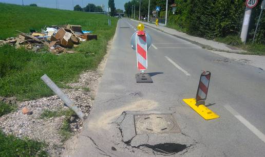 Ceste na Trnju propadaju nakon poplave: 'Netko će nastradati!'