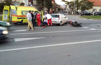 Zagreb: Oduzeo mu prednost, motociklist je teško ozlijeđen