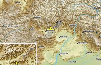Snažan potres jačine 6,0 po Richteru pogodio Afganistan