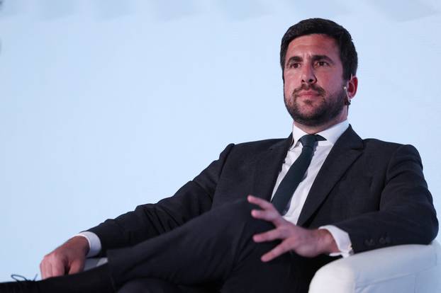 Real Madrid presidential hopeful Enrique Riquelme attends economic forum