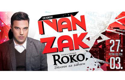 U petak 27. ožujka Ivan Zak nastupa u clubu ROKO