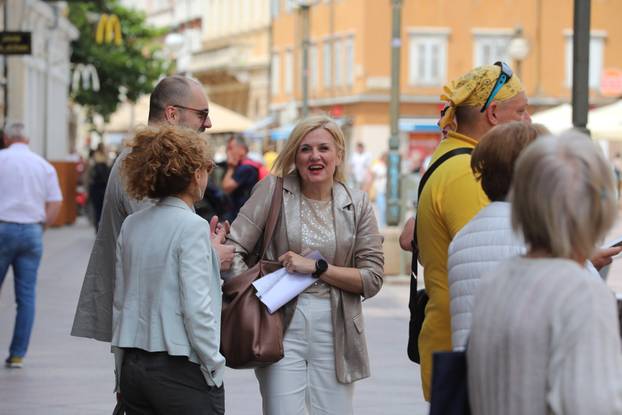 Rijeka: Konferencija Ive Rinčić kandidatkinje za gradonačelnicu