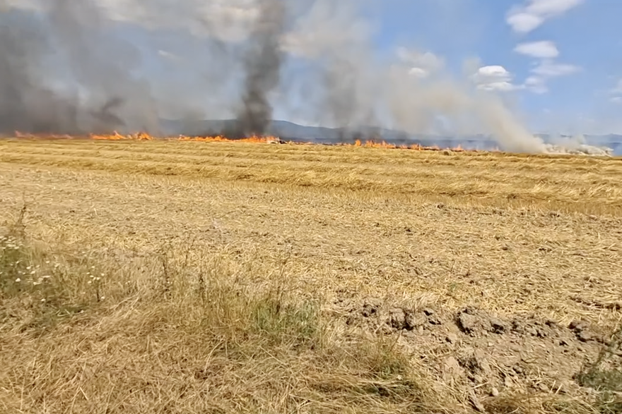 Po&zcaron;ar izme&dstrok;u mjesta Trenkovo i Velika