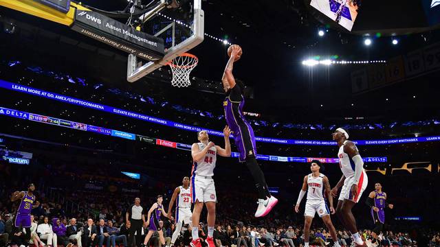 NBA: Detroit Pistons at Los Angeles Lakers