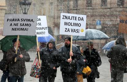 Prosvjed Hrvatske kršćanske koalicije: Želimo jednakost!