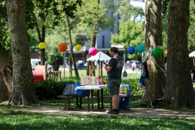 Zagreb: Sunčan dan na jezeru Bundek