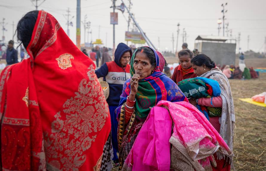 Devotees arrive ahead of Maha Kumbh Mela in Prayagraj