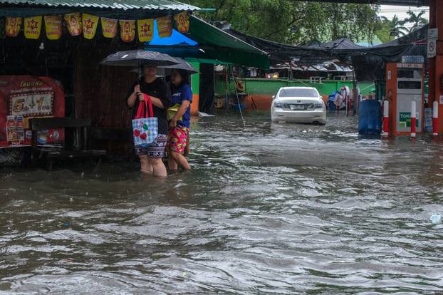 Heavy rain in Bangkok