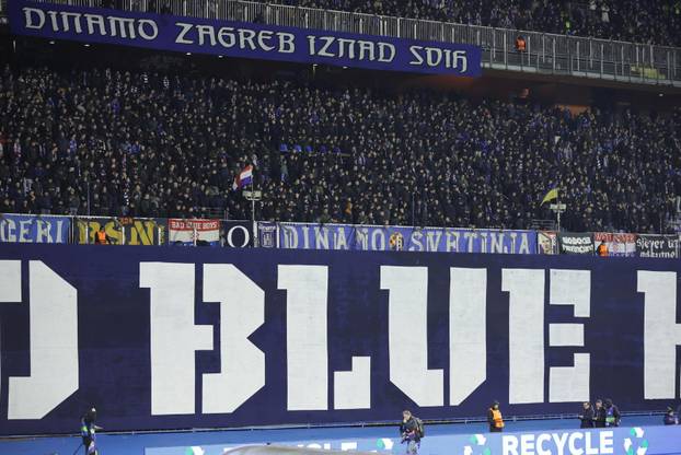 Zagreb: Navijači na tribinama tijekom utakmice Dinama i Celtica u Ligi prvaka