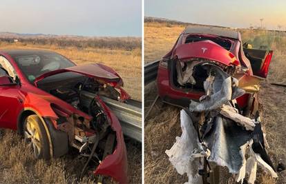 FOTO Sad je Te sla: Ograda je prepolovila auto, mladić izašao bez ogrebotine: 'Ovo je čudo!'