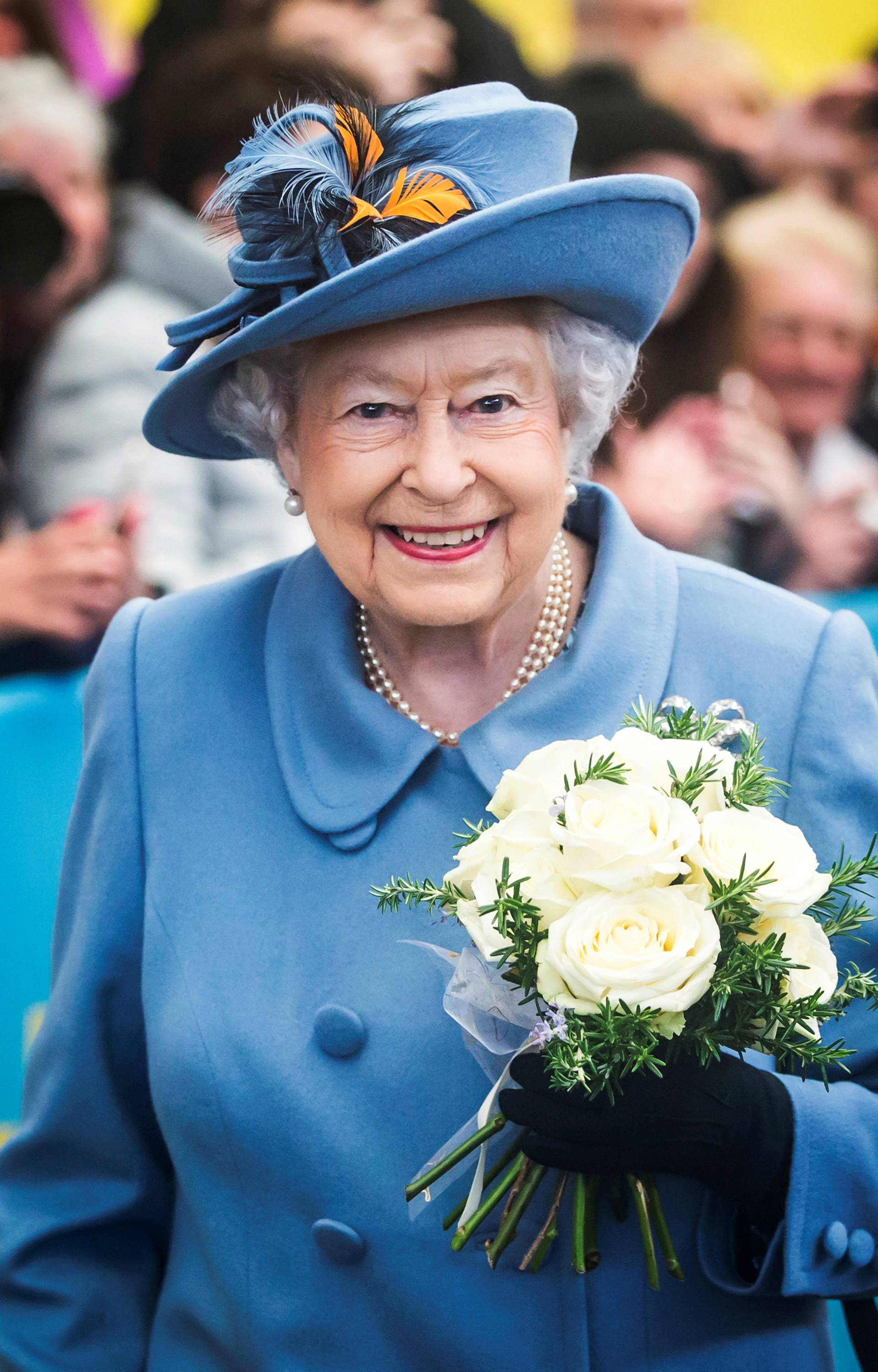 Britain's Queen Elizabeth arrives for a visit to the University of Hull where she opened the Allam Medical Building, in Kingston upon Hull, during a visit to the city to mark its year as the United Kingdom City of Culture