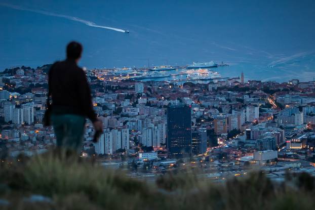 Kozjak: Zalazak sunca promatran sa vrha Sv. Jure 