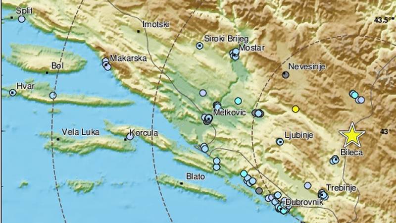 Potres pogodio jug BiH, osjetio se u Hrvatskoj: Jako je  zatreslo