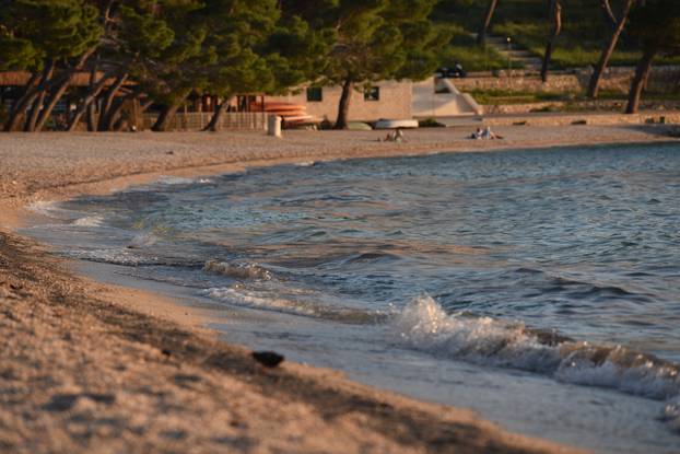 Mušice preplavile more na plaži Donja Luka u Makarskoj