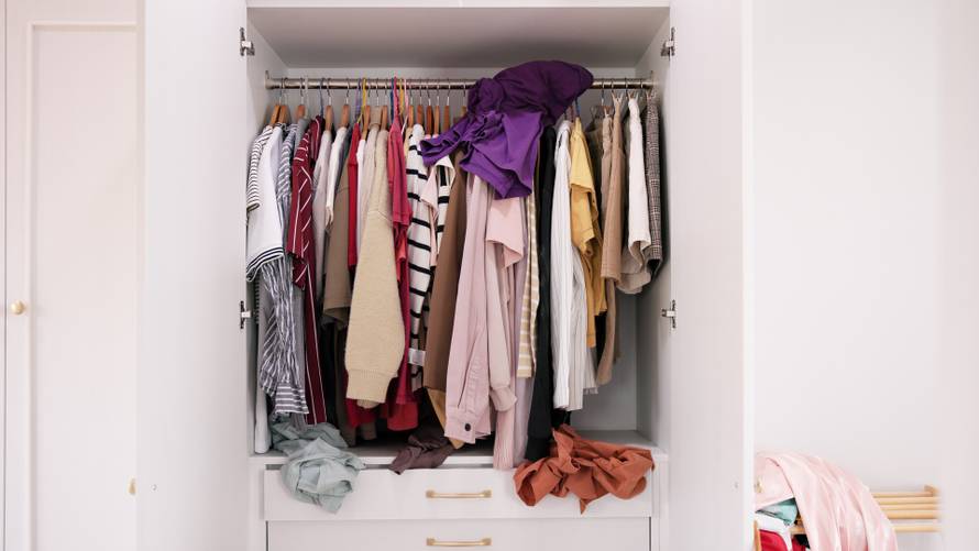 No,People,Shot,Of,Messy,Used,Dirty,Heap,Clothes,Neat