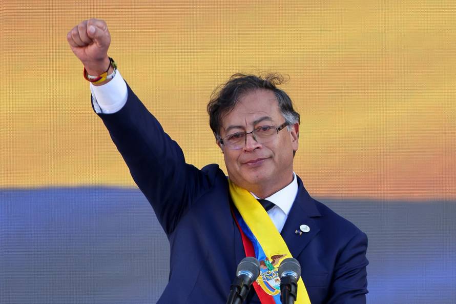 Colombia's President-elect Gustavo Petro takes office