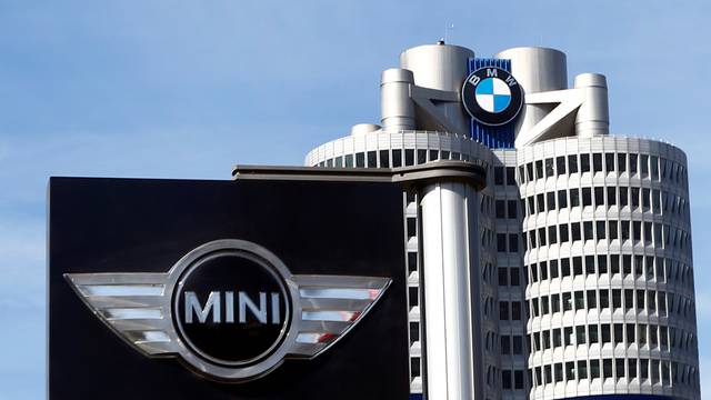 FILE PHOTO: The logo of German luxury car maker BMW-Mini is pictured in Munich