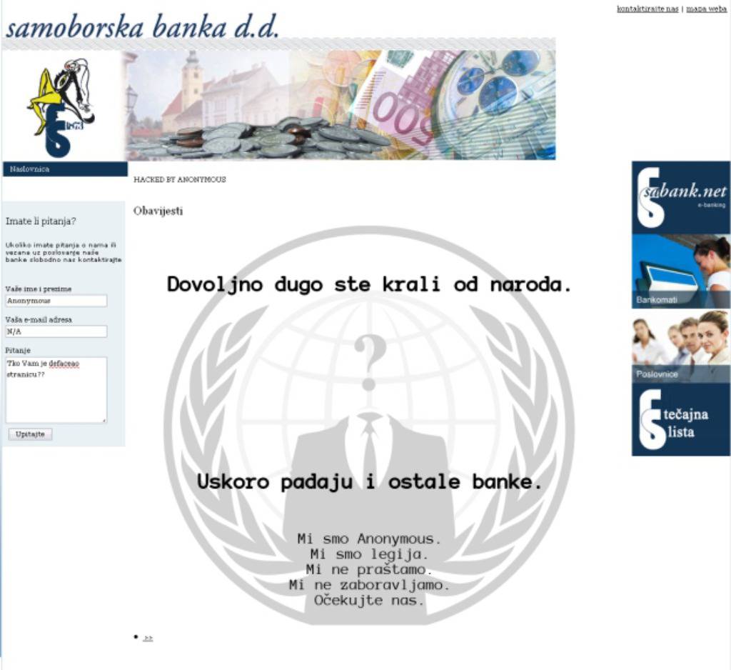 Screenshot/Samoborska banka
