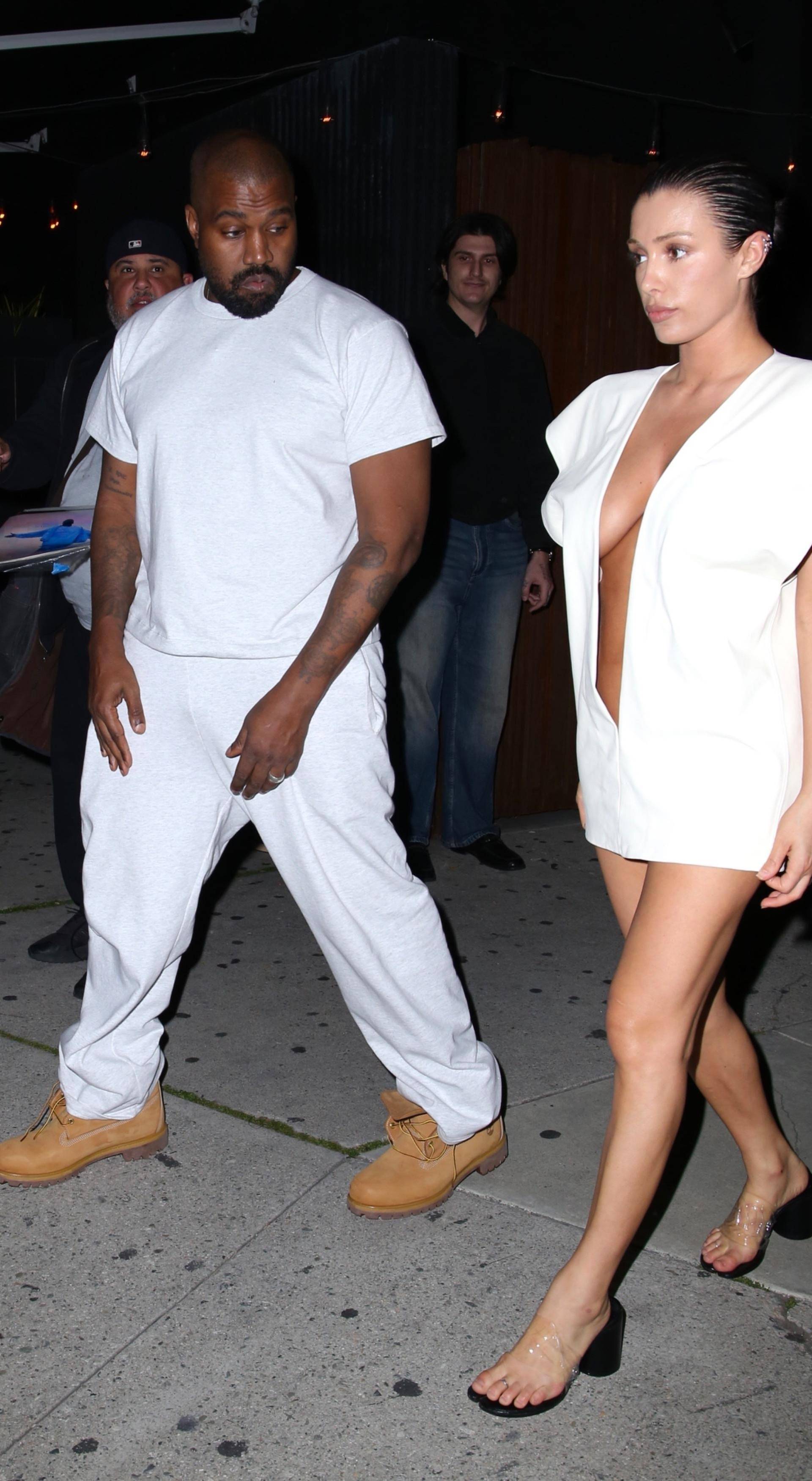 Kanye West & wife Bianca Censori leaving Ty Dolla $ign birthday party in WeHo