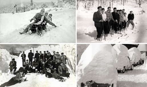 Prave goranske zime kroz stare fotografije: 'Imali smo konjske ralice i brigade za lopatanje'