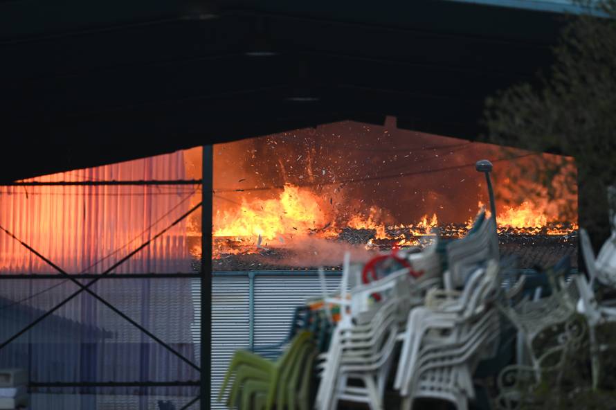 Major fire in Hamburg