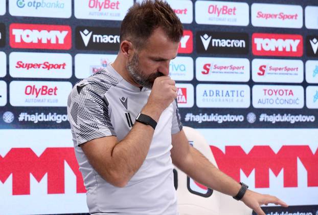 Split: Ivan Leko održao konferenciju za medije uoči utakmice s GNK Dinamo