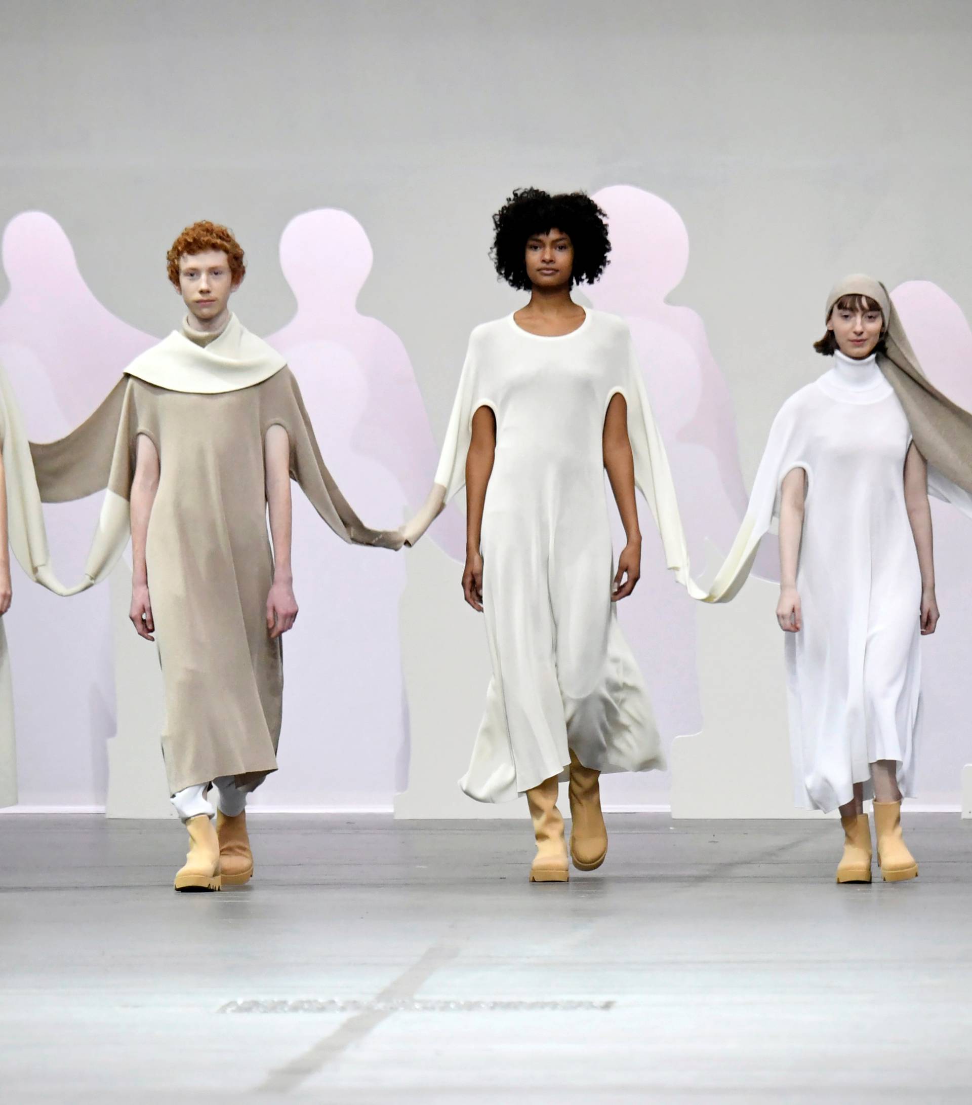 Issey Miyake collection show at Paris Fashion Week