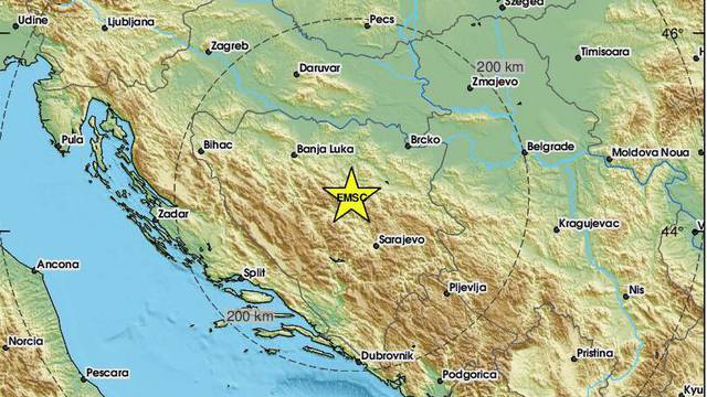 Potres kod Zenice, osjetili su ga i u Hrvatskoj: 'Gadno zatreslo'