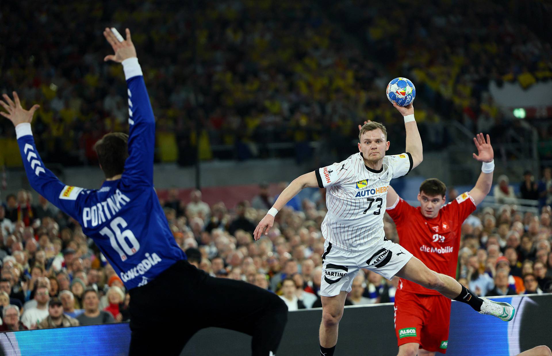 EHF 2024 Men's European Handball Championship - Preliminary Round - Group A - Germany v Switzerland