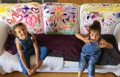 Kad nema tate doma: Ljupkine kćeri 'uredile' novi, bijeli kauč