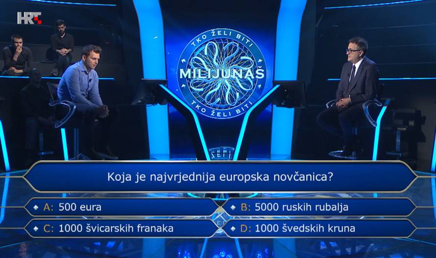 Odustao na pitanju za 250.000 kuna. Znate li točan odgovor?