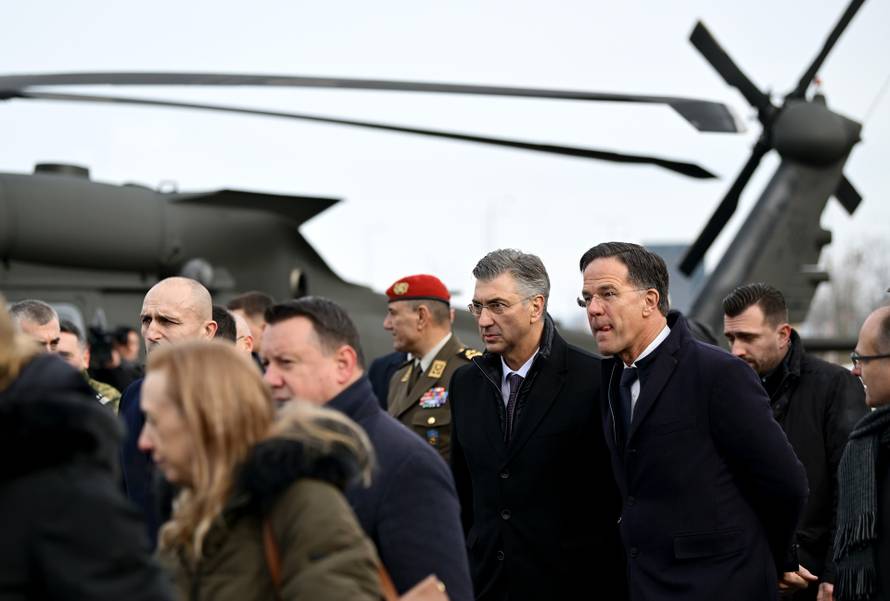 Zagreb: Dolazak glavnog tajnika NATO-a Marka Ruttea u Hrvatsku