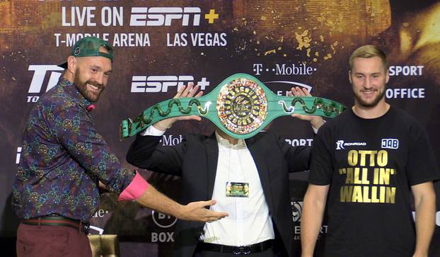 Tyson Fury v Otto Wallin - Press Conference - MGM Grand
