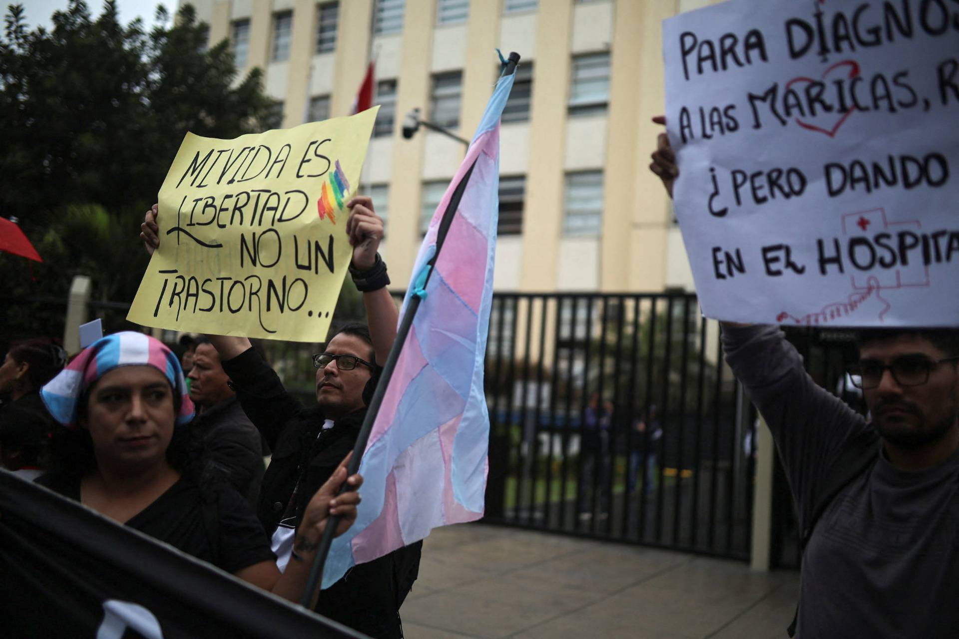 Protest by LGBT community groups in Lima