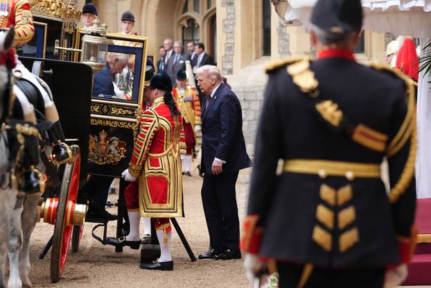U.S. President Trump makes second state visit to Britain