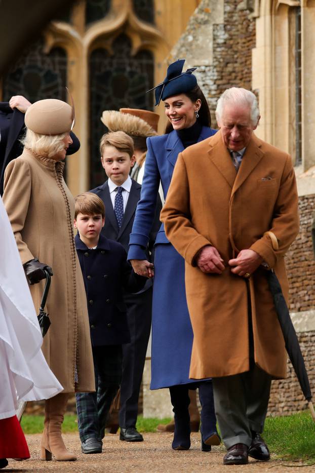 Royal Family's Christmas Day service at the Sandringham estate