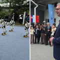 VIDEO Kineski roboti pred Vu&ccaron;i&cacute;em ple&scaron;u srpsko kolo