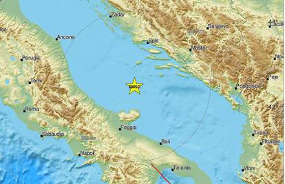 Snažan potres u Jadranskom moru, osjetio se diljem Dalmacije: 'Jako nas je treslo'