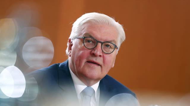 German Foreign Minister Frank Walter Steinmeier attends the weekly cabinet meeting in Berlin