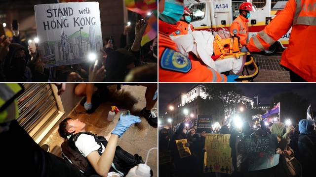 Prosvjednici sasvim demolirali urede novinske agencije Xinhue