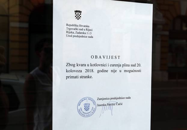 Rijeka: Zgrada TrgovaÄkog suda zatvorena zbog curenja plina