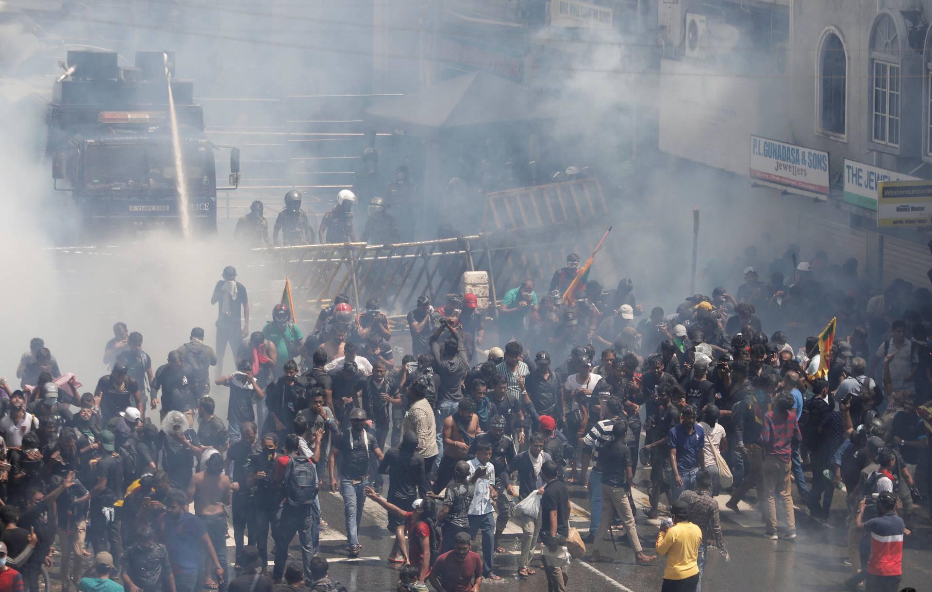 Protest demanding the resignation of President Gotabaya Rajapaksa, in Colombo