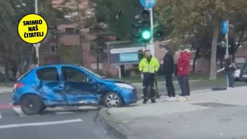 VIDEO Drama u Zagrebu: Jedna osoba ozlijeđena u sudaru